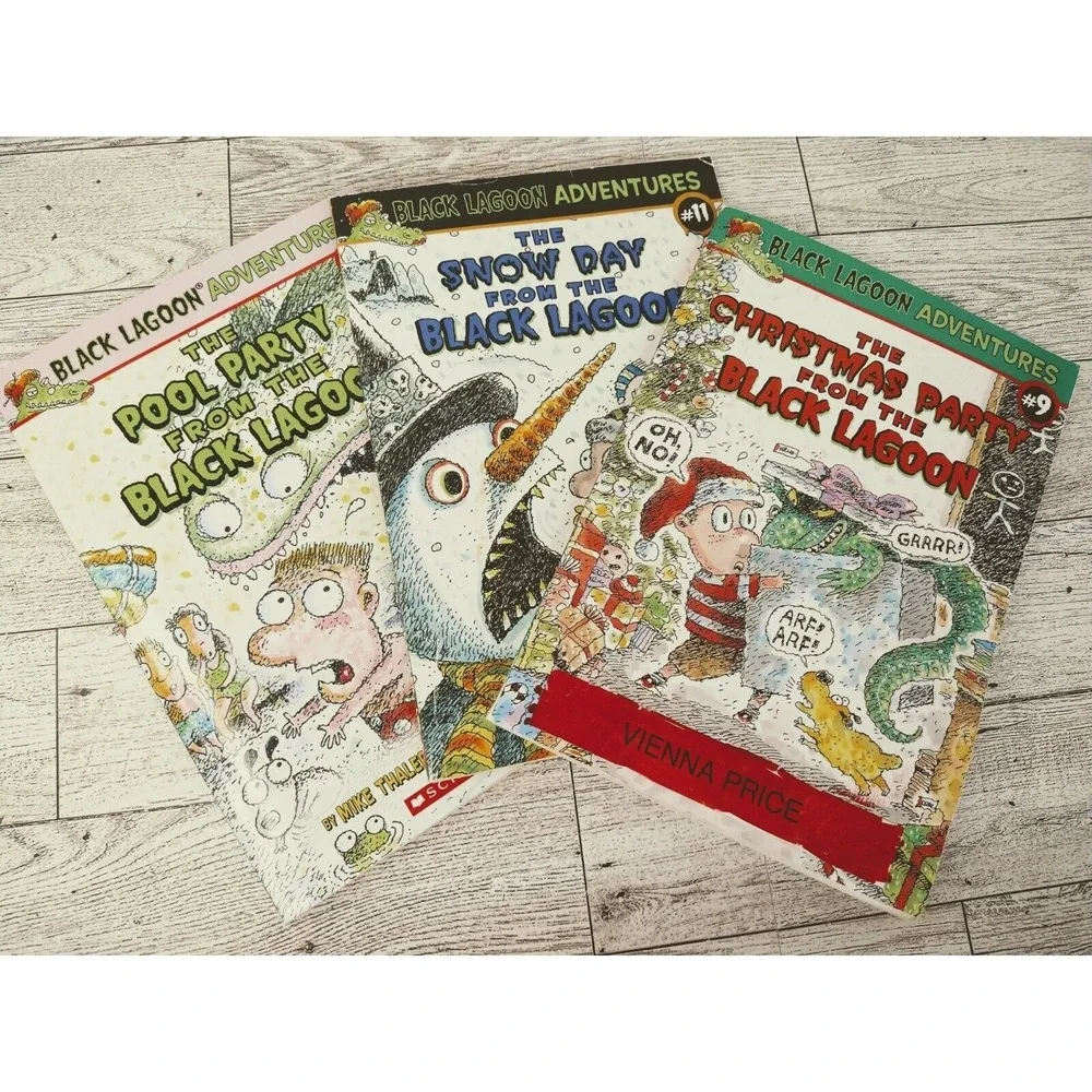 Black Lagoon Adventure Lot of 3 2000s Paperback Mike Thaler Scholastic kid humor